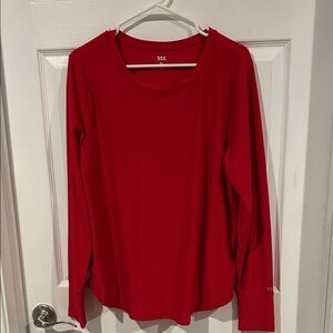 DSG Women's Vibrant Red Long Sleeve Tee